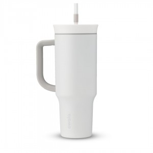 40oz Tumbler Owala 40oz Stainless Steel 16 Shy Marshmallow | MX M6319Q